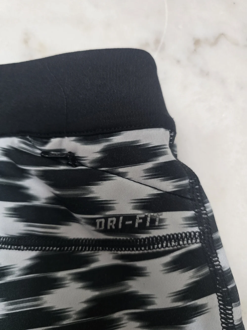 Nike Black and White Printed Leggings